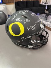 Oregon Ducks Autographed Riddell Helmet 2015 National Championship