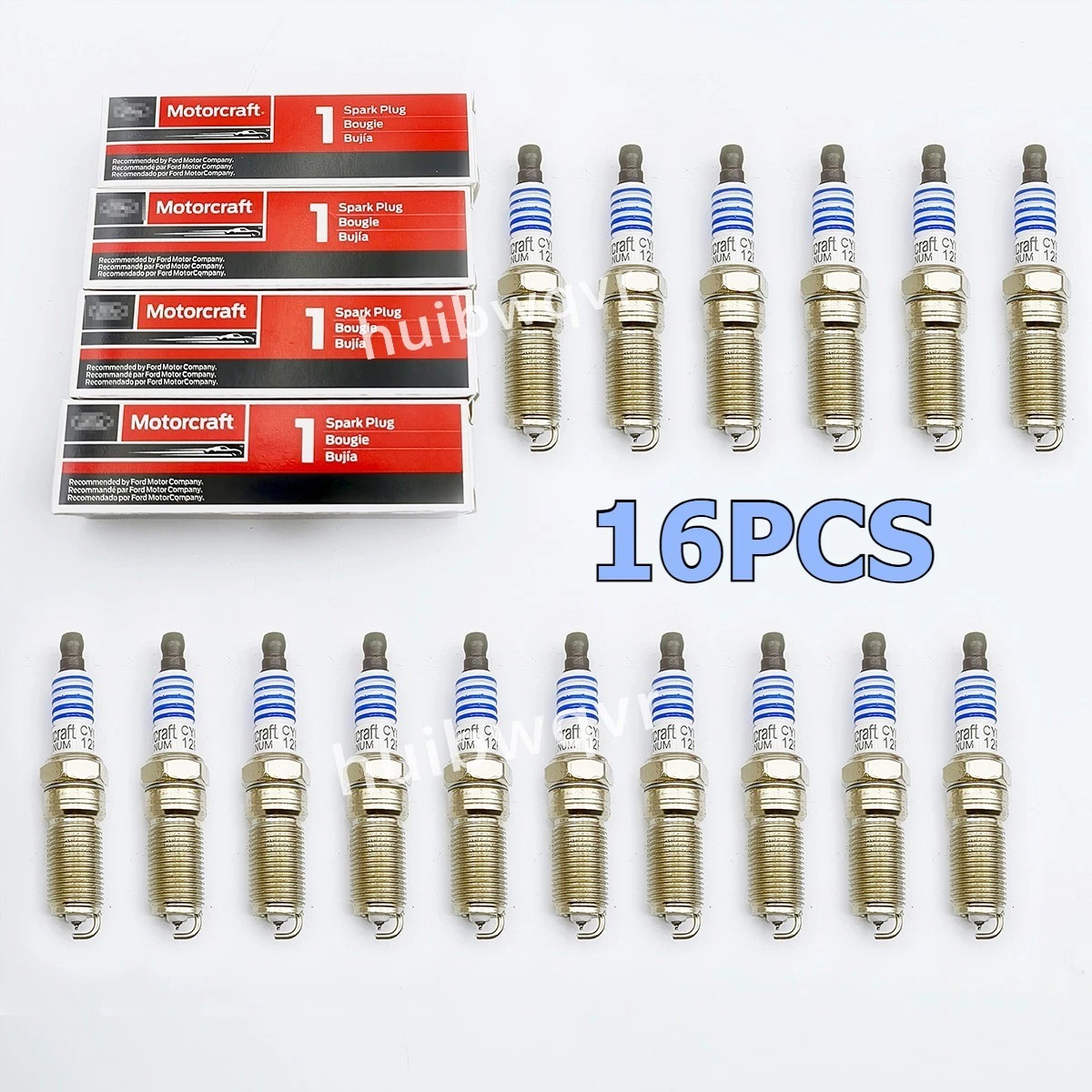 8pc U.S. Ignition System Coil & Motorcraft Spark Plug Kit For Ford 6.2L V8 Trucks