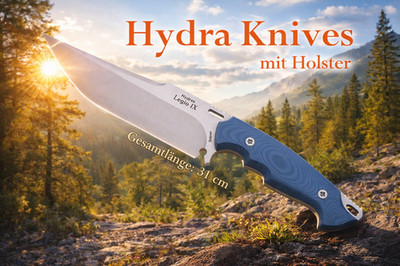 NEU Hydra Knives Legio IX für Outdoor Survival Camping Wildnis Angeln Jäger NEW