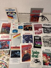 Lot Of 15 Atari Game Manual/Instruction Books...