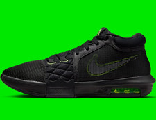 Nike Men  s LeBron Witness 8 Black/Volt Basketball Shoes FB2239-002 