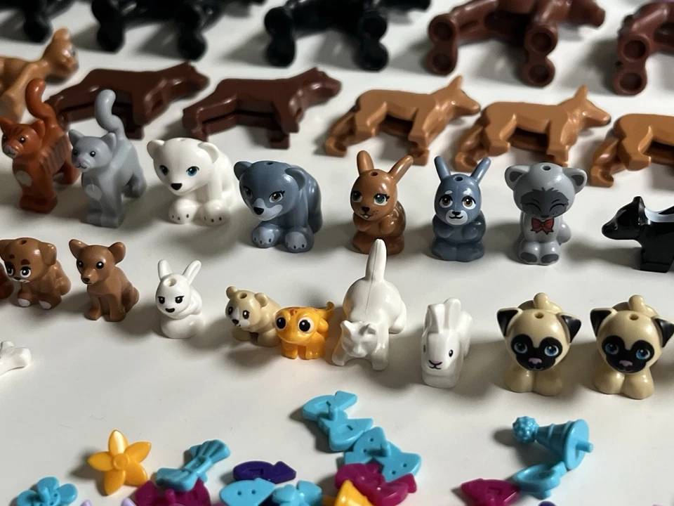 Lot of LEGO Minifigures Friends Animals Pets dolphin dogs horses cats & more - Image 3 of 4