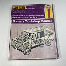 Haynes Ford Econoline Vans 1969-1988 Automotive Repair Manual VANNING BABY!!!