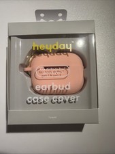 Heyday Earbud Case Cover Peach with Keychain Clip AirPods Pro Gen. 1 2