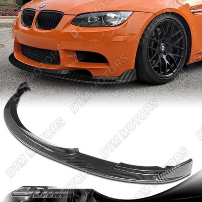 For 08-13 BMW E90 E92 E93 M3 Carbon Painted Front Bumper Lip Body Kit  Spoiler