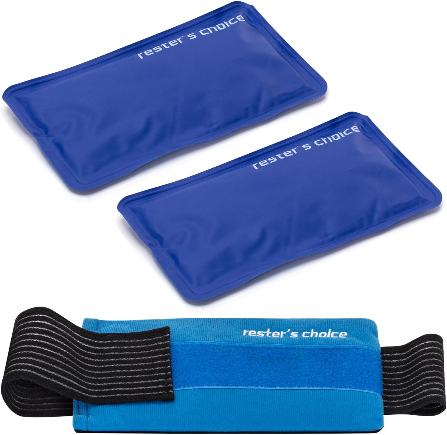Soft Gel Ice Packs for Injuries Reusable with Extra Comfy Adjustable Cold Pack