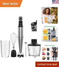 Immersion Blender Handheld Corded Hand Blenders Set 1100W, Trigger Variable S...