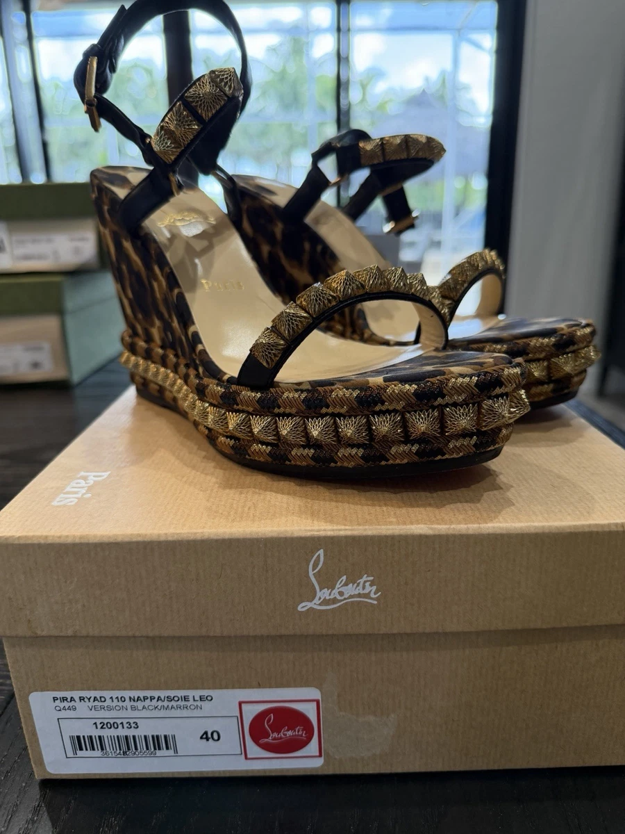 Christian Louboutin Buckle Wedge Sandals for Women for sale | eBay