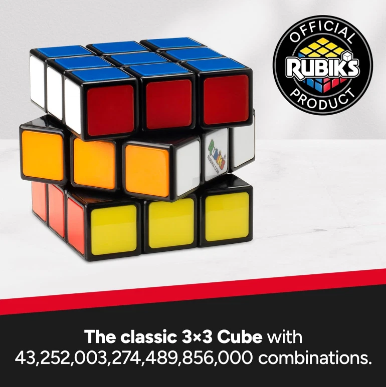 Rubik's Magnetic Speed Cube 3x3 Fast Puzzle for Kids and Adults Fun Fidget Toy - Image 2 of 4