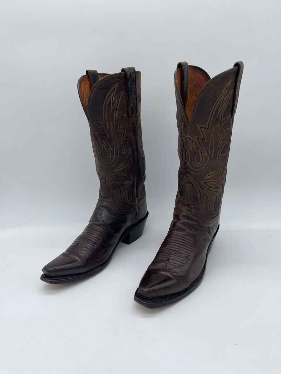 とんちゃん様用　LUCCHESE クロコダイル8.5EE ルケーシー Lucchese Crocodile 8.5EE 26.5cm Western Boots Rare Used Excellent
