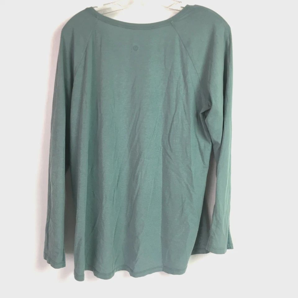 Футболка женская Lululemon 10 est изумруд с длинным рукавом футболка водный зеленый топ с шалфеем - Изображение 3 из 3
