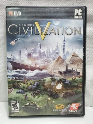 Sid Meier's Civilization V 5 (PC CD-Rom, 2010) Complete with Manuals and Charts