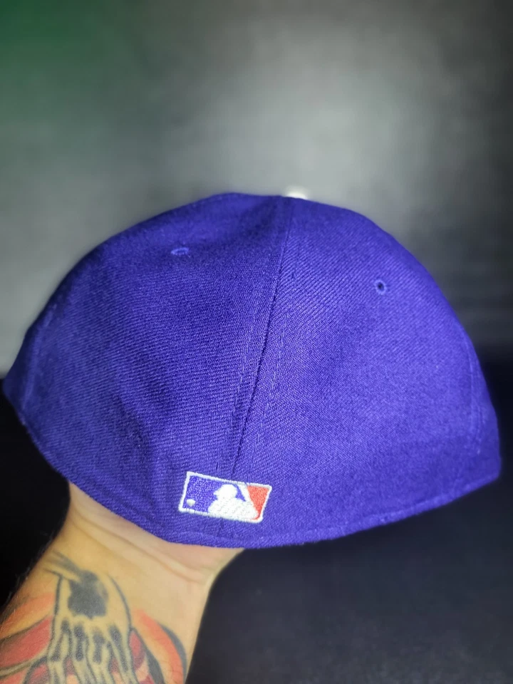 VINTAGE Los Angeles Dodgers NEW ERA pro model WOOL FITTED HAT SIZE 7 5/8 Clean!! - Image 3 of 4