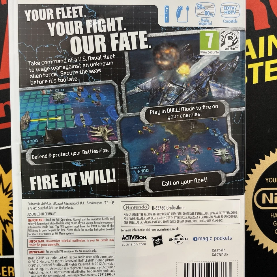 Battleship W.Manual Nintendo Wii Wii U Like New PAL TESTED FREE TRACKED POSTAGE - Image 4 of 4