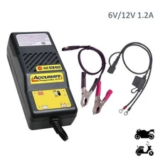 Motorcycle/scooter charger maintainer 6v/12v 1.2a lead-acid/std/ge batteries