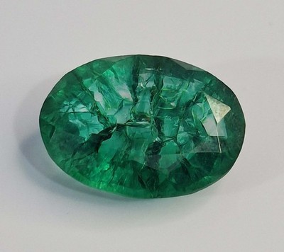 Green Emerald Shape Oval Cut 9-11 Ct Natural Certified Loose Gemstone SP1456