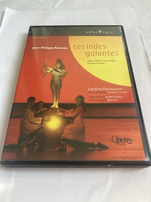 Les Indes Galantes 2-Disc DVD Opera Ballet Classical R2 Tested Good