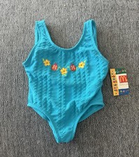 Vintage McKids Swimsuit 12 Months NWT McDonald  s Kids Ladybug Flower 90s Rare