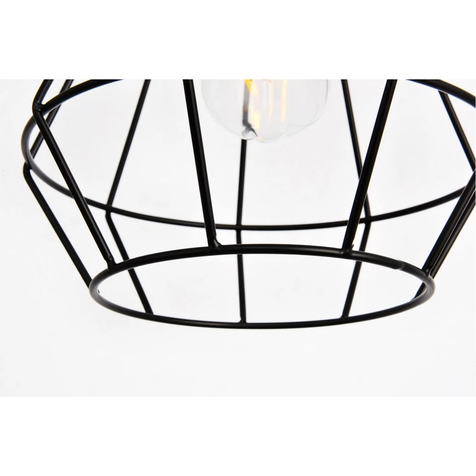 Living District LDPD2087 Jago 1 Light 9 inch Black Pendant Ceiling Light - Image 4 of 4