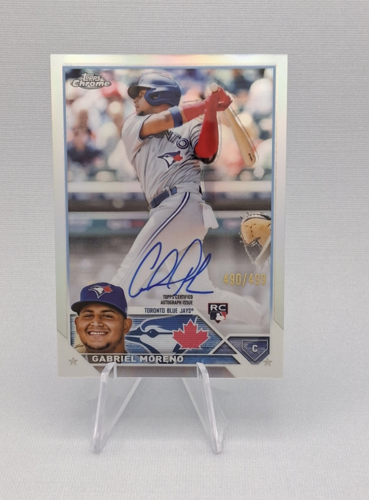 2023 Topps Chrome Refractor #RA-GMO Gabriel Moreno AUTO /499