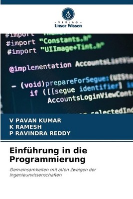 Einfhrung in die Programmierung by V. Pavan Kumar (German) Paperback Book