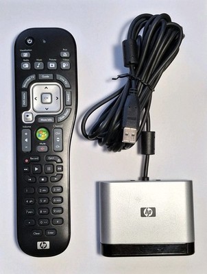 Genuine HP Windows Media Center Remote Control and USB Receiver BEST VERSION