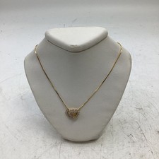 19" Gold Diamond Heart Necklace 36 Diamonds .36 C.T.W. 14K YG 4.4g GO1066965