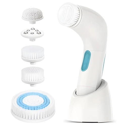 Etereauty 5-in-1 Electric Facial Cleansing Brush Face Body Exfoliating Scrubber