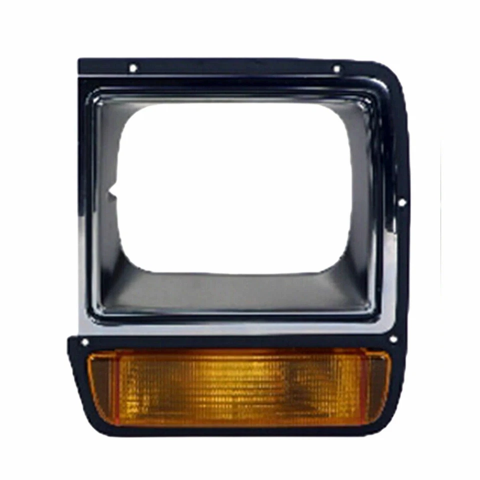NEW FRONT HEADLAMP DOOR / BEZEL LEFT RIGHT FOR 1986-1990 DODGE RAMCHARGER D150 - Image 4 of 4