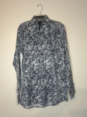 vintage coogi Button Down Paisley Long Sleeve Shirt Men s Size Medium Classic 