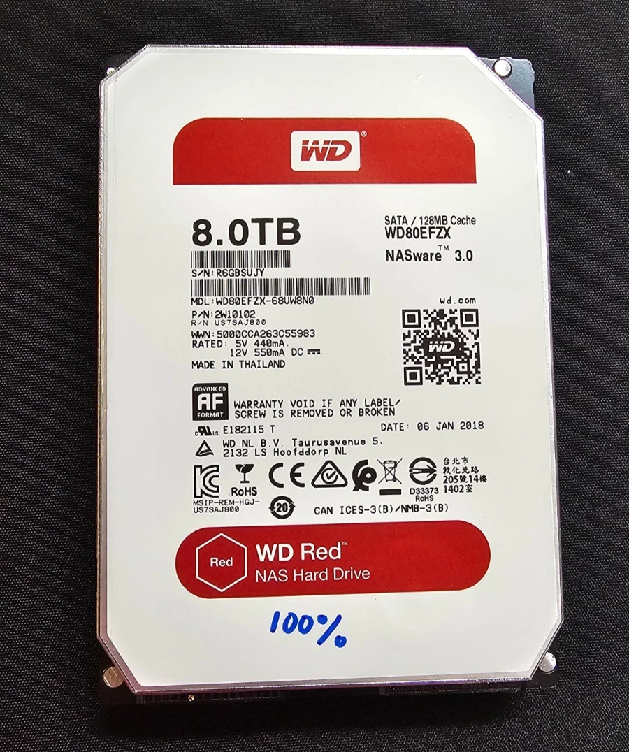 Western Digital Internal Hard Disk Drives 8 TB Storage Capacity