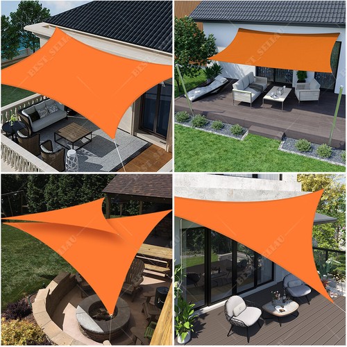 Sonnensegel WASSERDICHT Sonnenschutz Windschutz 98% UV-Schutz Dreieck Rechteck - Bild 28 von 108