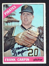 Frank Carpin #71 signed autograph auto 1966 Topps Baseball Trading Card