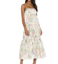 NWT C/MEO Collective Ivory Burnout Set Up Dress Size L $259