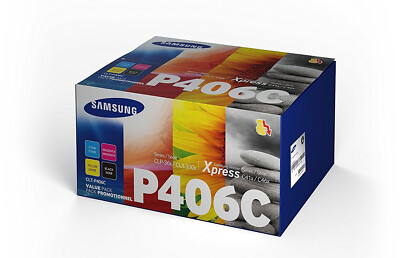 Genuine Samsung HP Toner CLT-P406C / ELS SU375A 4 Colour New C