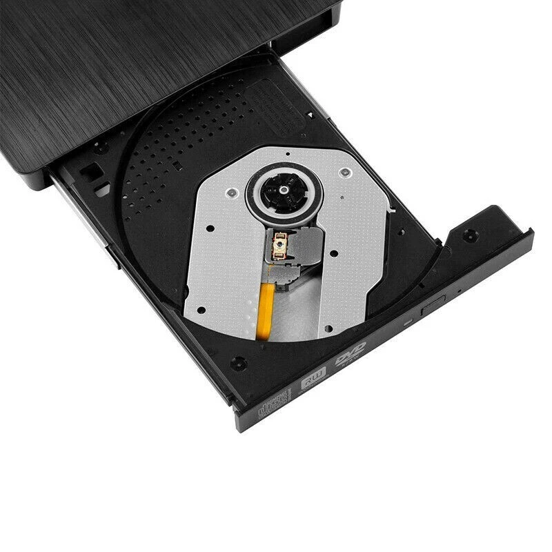 Slim External CD DVD RW Drive USB 3.0 Writer Burner Player Black For Laptop PC - Image 4 of 4