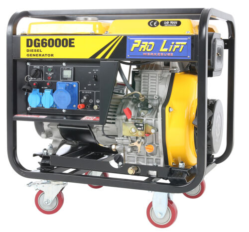 Stromerzeuger Diesel Generator Aggregat E-Start 5,5kW 230V DG6000EJ W2446 - Bild 2 von 4