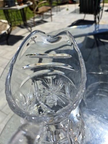 American Brilliant Starburst Crystal Pitcher Early 1920s  - Picture 19 of 24