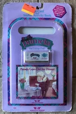 1986 Worlds of Wonder Pamela Goes Out For Dinner Voice Card & Activity Book NEW