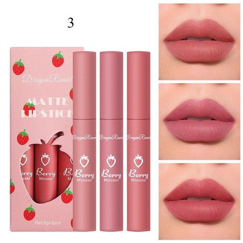 3 PCS/Set Long Lasting Lip Gloss Beauty Glazed Matte Liquid Lipstick Li✜ - Picture 4 of 16
