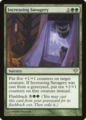 MTG Increasing Savagery  - Dark Ascension #120