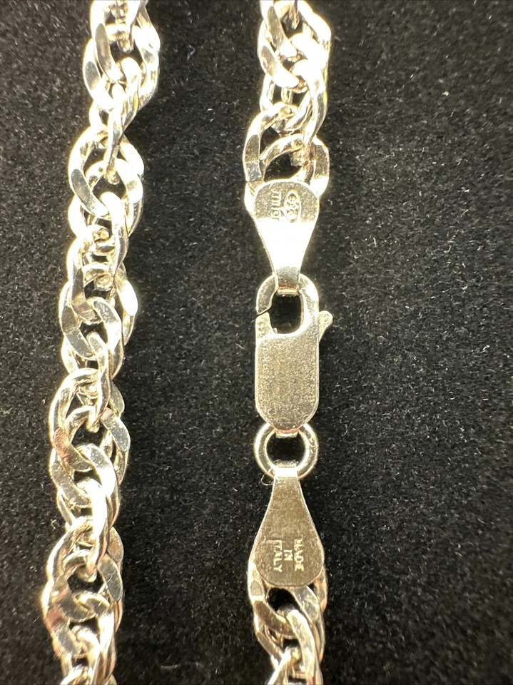 Colgante de topacio místico arco iris natural en plata de ley 925 pesada hecho en Italia Foto 4 de 4