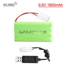 1Pack 9.6V 1800mAh Ni-cd AA Battery For Rc toy Car Tanks Trains Robot Boat Gun