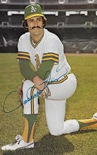 Rollie Fingers Signed Vintage 1970s A's Baseball Postcard PSA/DNA COA Autograph