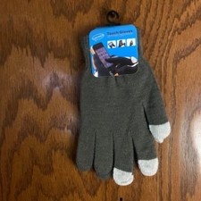 Touch Screen Gloves Grey