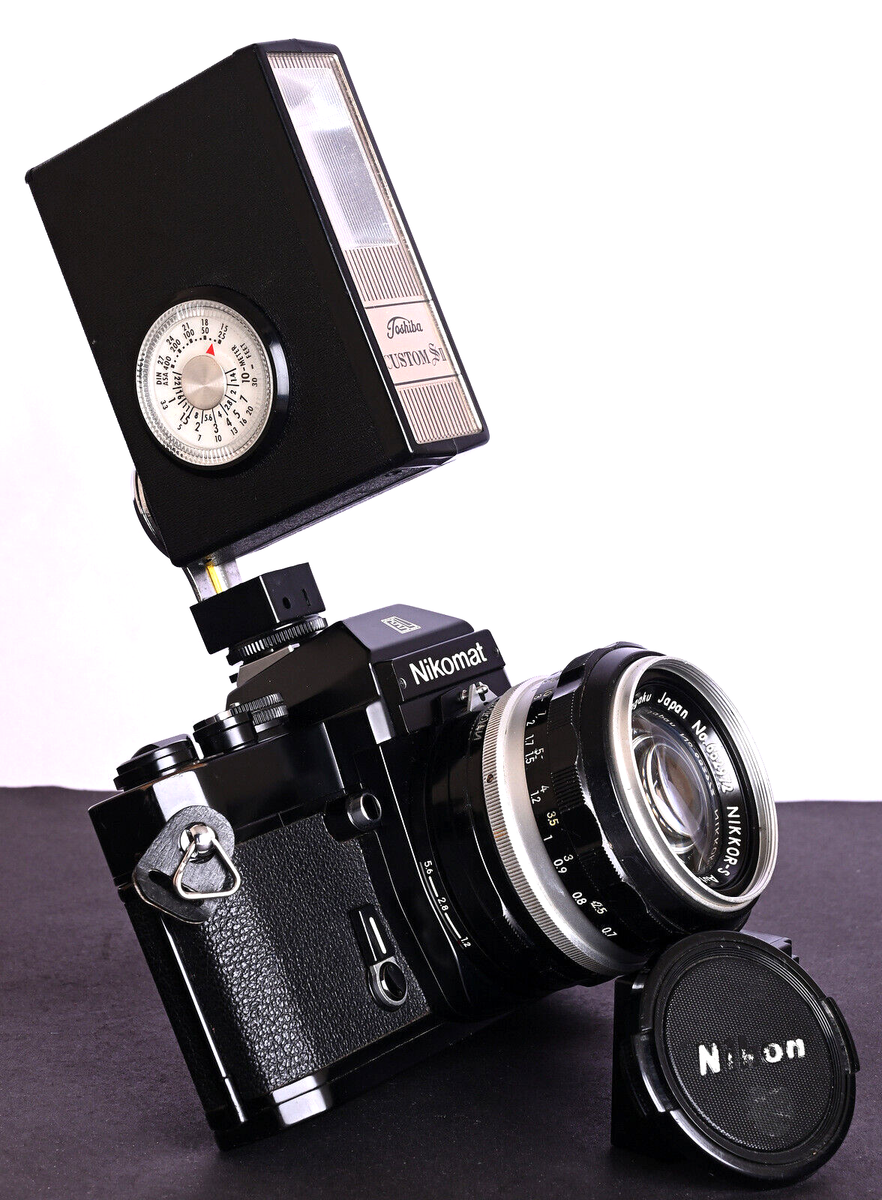Nikomat EL Black 35mm Film SLR c/w N. K. NIKKOR-S 50mm f/1.4 Lens