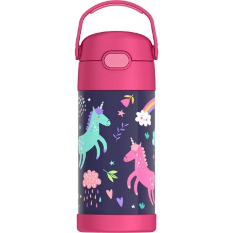 Thermos Kids' 12oz Stainless Steel FUNtainer Water Bottle with Bail Handle