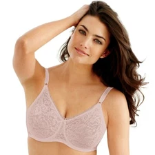 Bali Bra Lace'n Smooth Comfort-U Back Full Rosewood 3432 Sz.34D,42DD