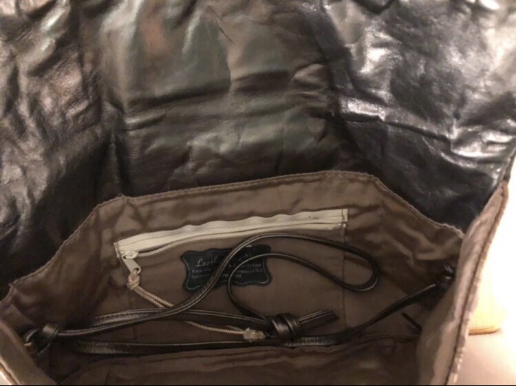 Vintage Bronze Patchwork Leather Statement Bag - image 6