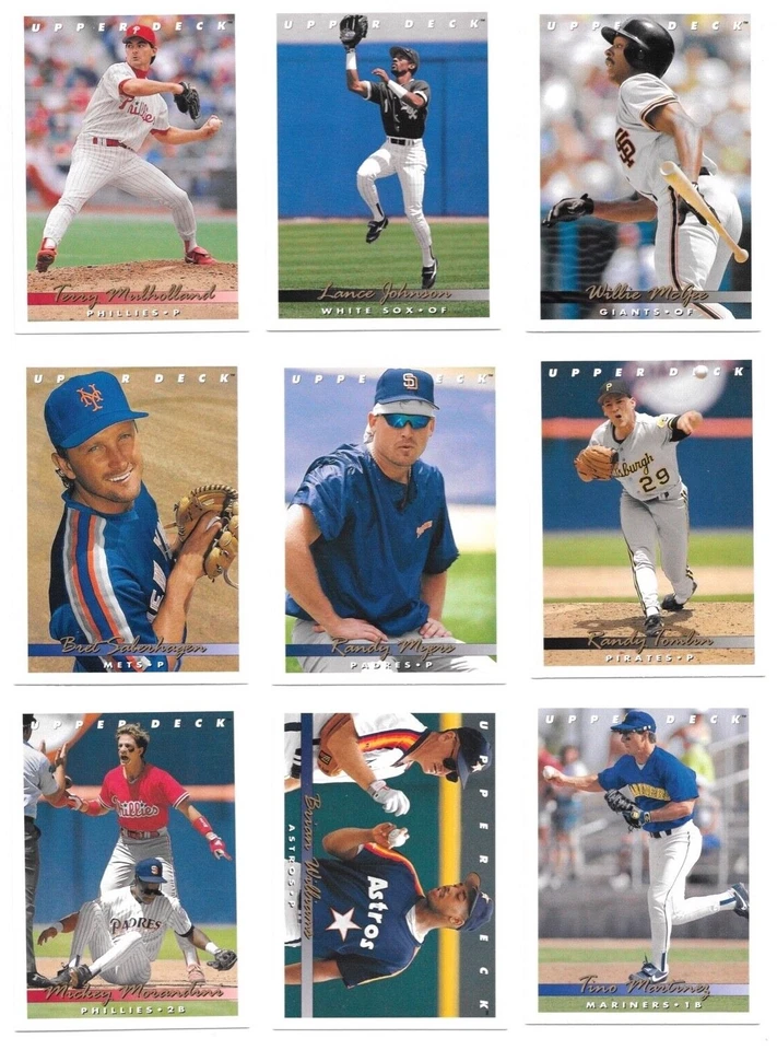 1993 Upper Deck Baseball Series I & II Trading Cards / Choose #s 251-500 / mb24 - Image 4 of 4